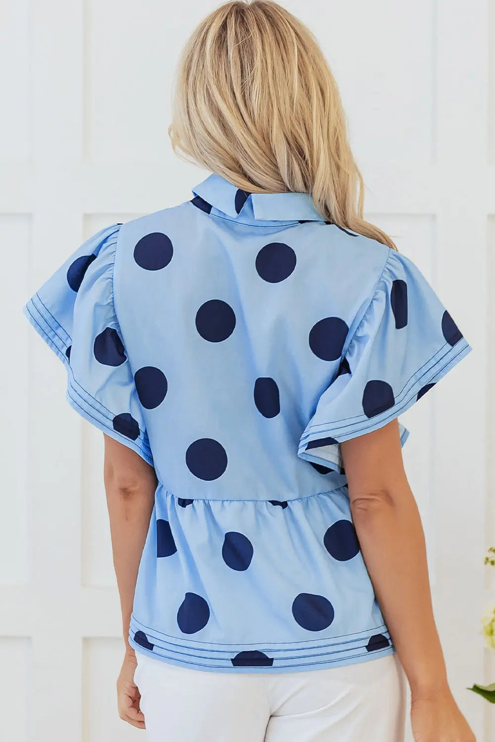 Journey Polka Dot Buttoned Blouse-1